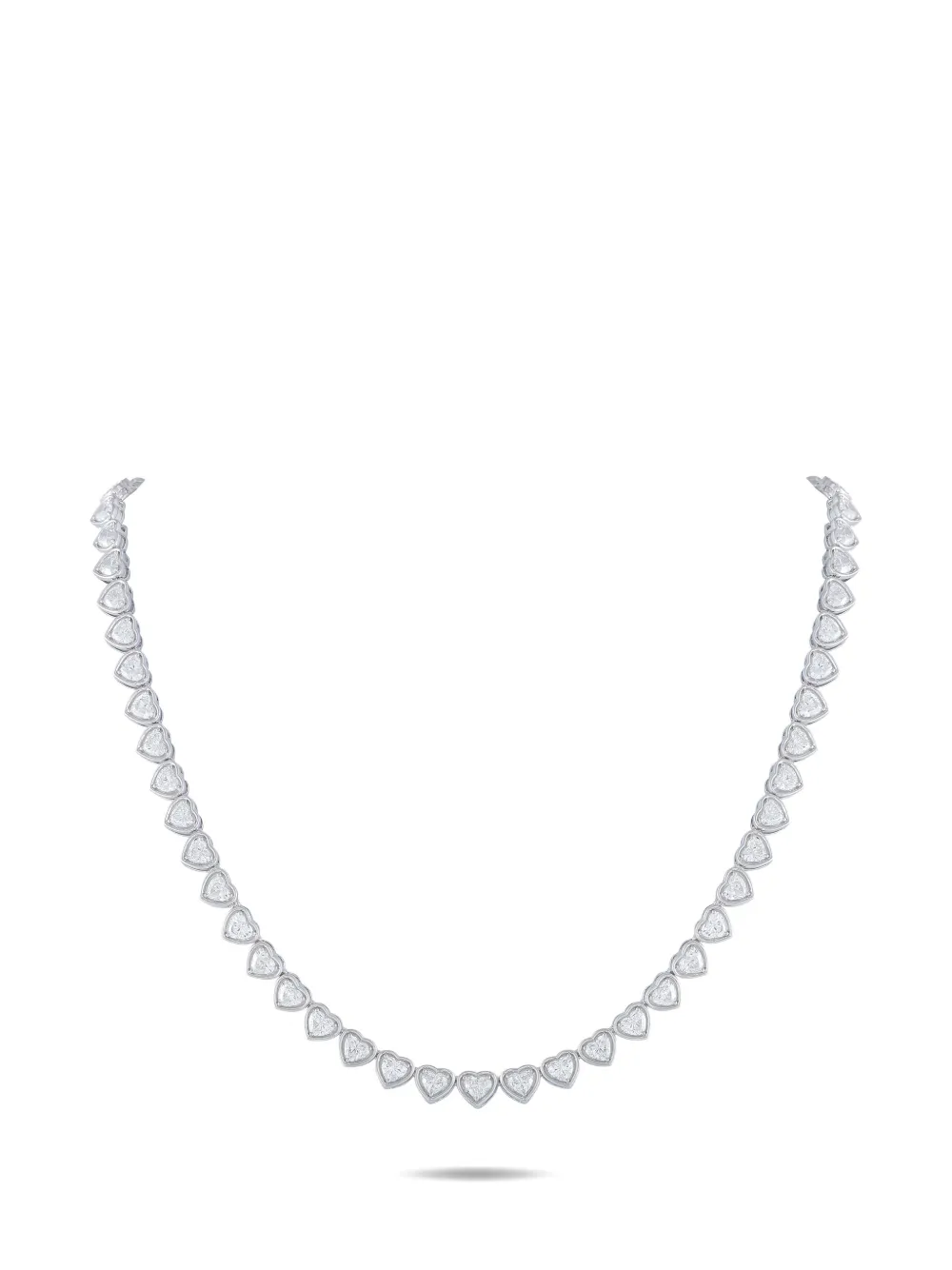 LB Exclusive diamond heart necklace - Argento