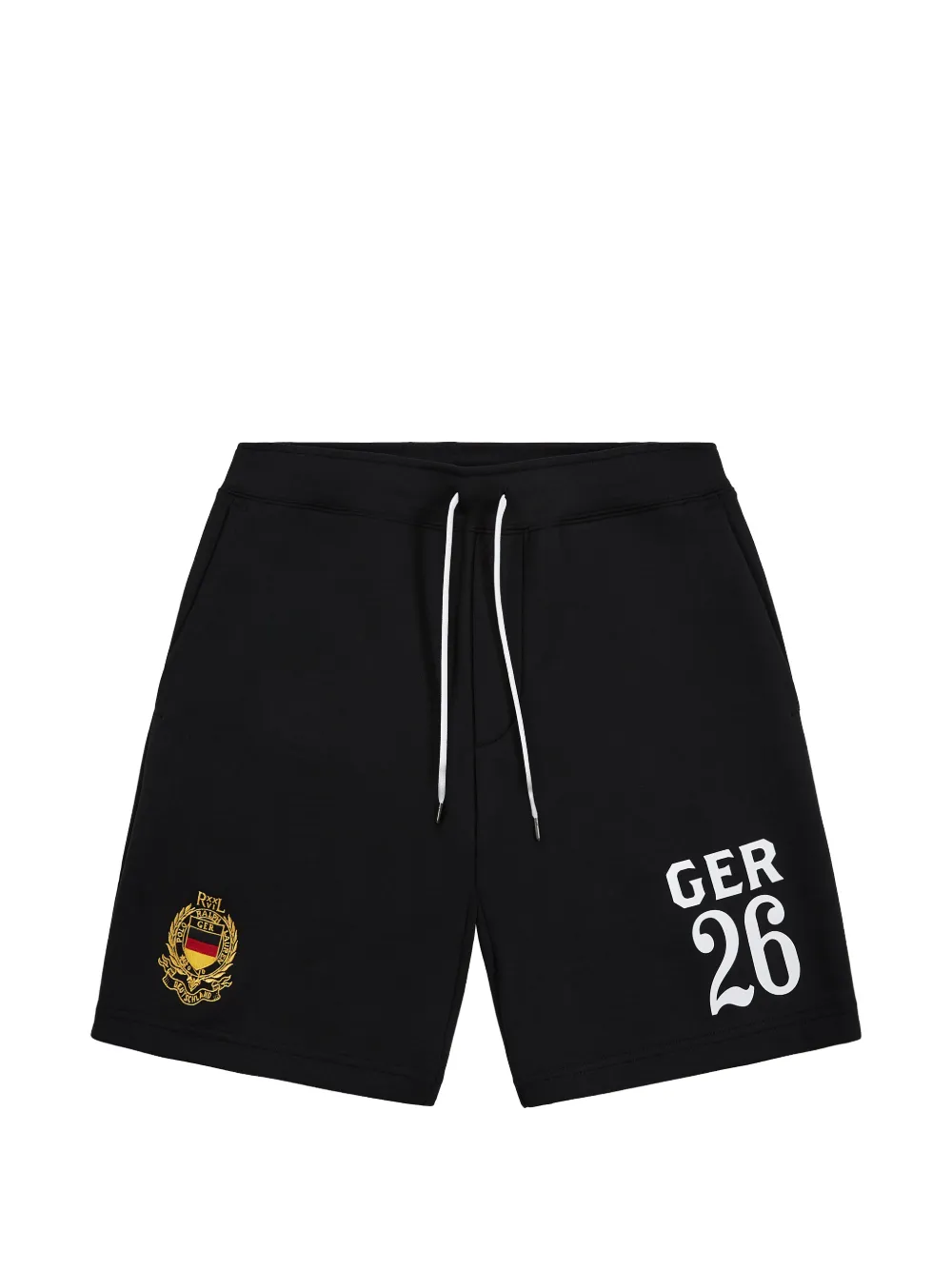 Polo Ralph Lauren double-knit logo-print shorts - Nero