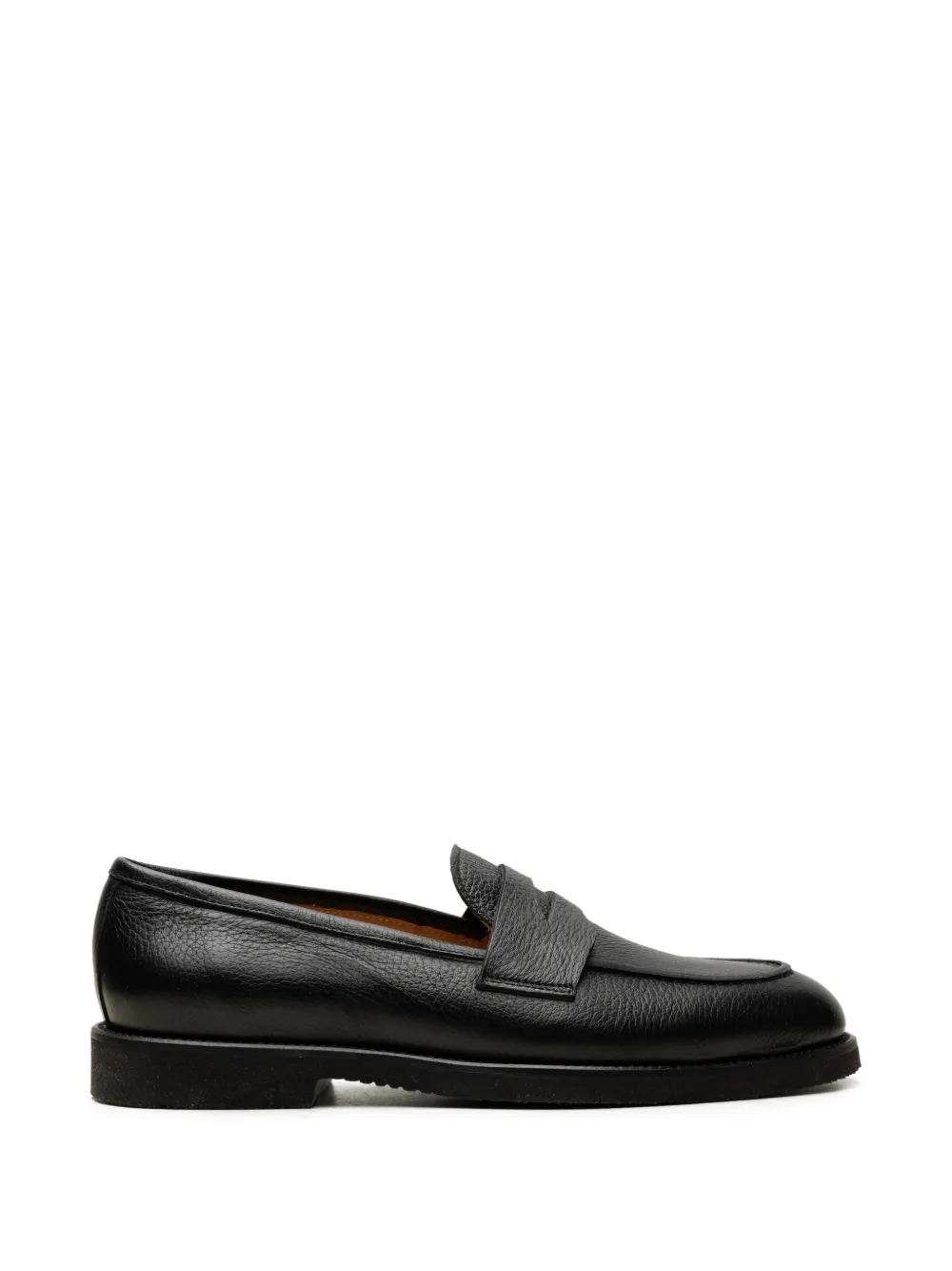 CHUCKIES leather penny loafers - Nero