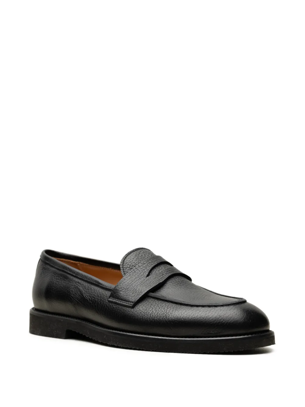 CHUCKIES Leren penny loafers Zwart