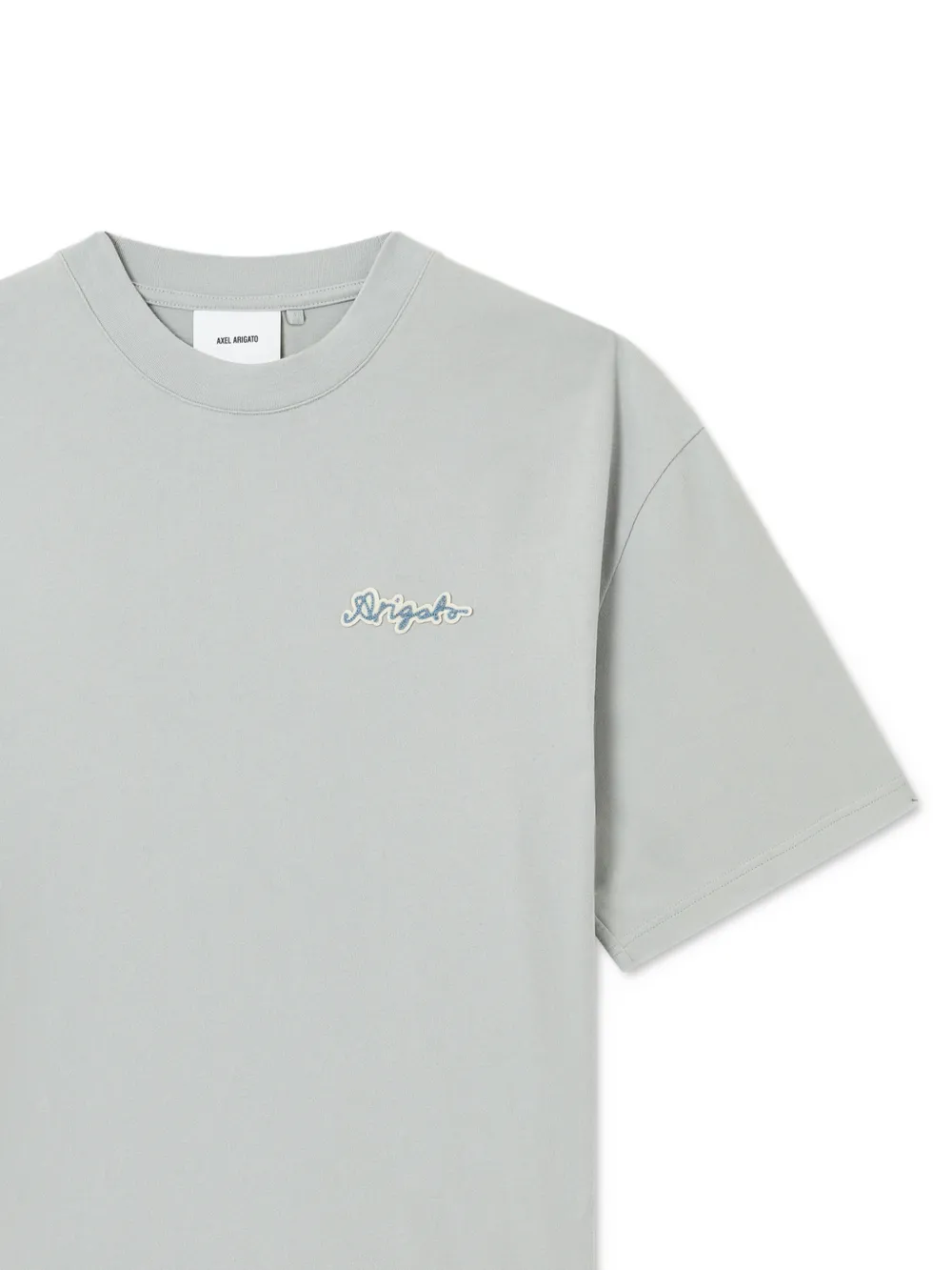 Axel Arigato T-shirt met geborduurd logo Blauw