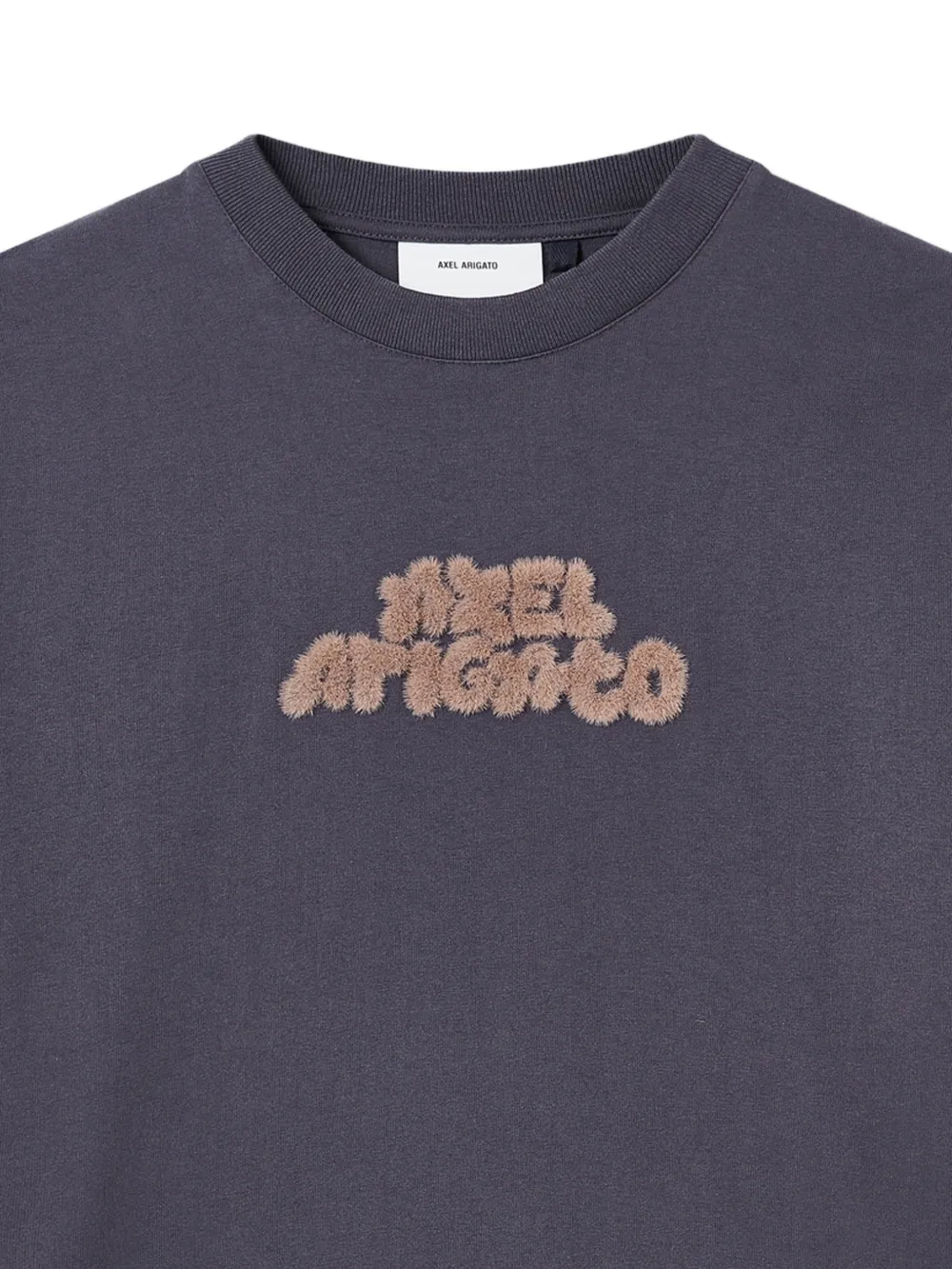 Axel Arigato T-shirt met logopatch Grijs