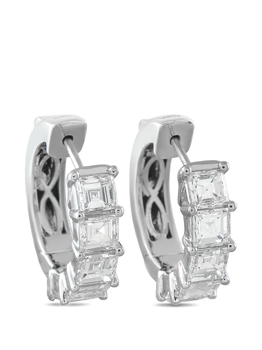 LB Exclusive diamond hoop earrings - Argento