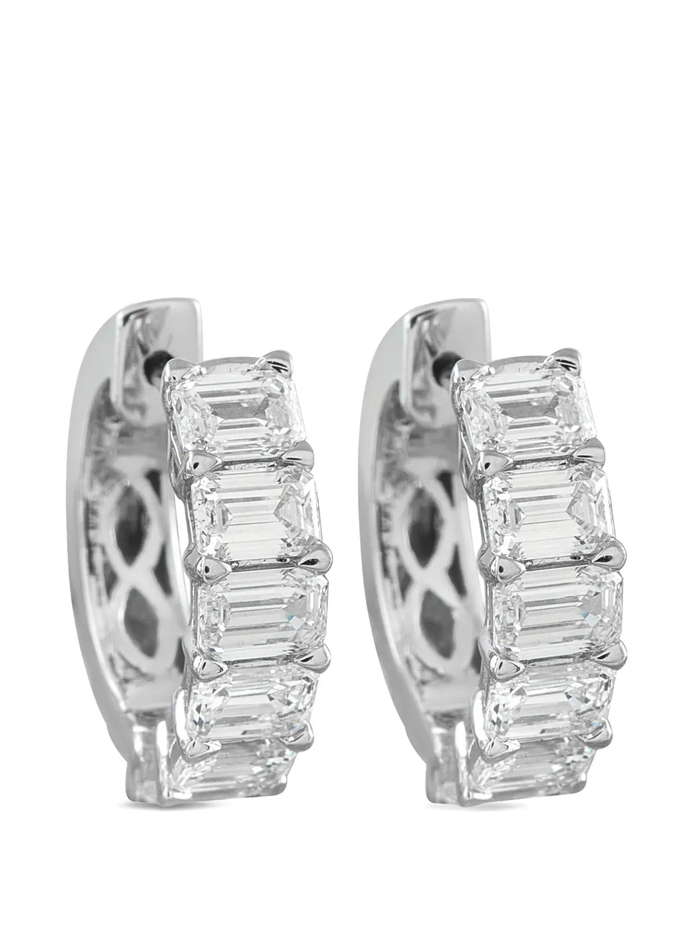 LB Exclusive diamond hoop earrings - Argento