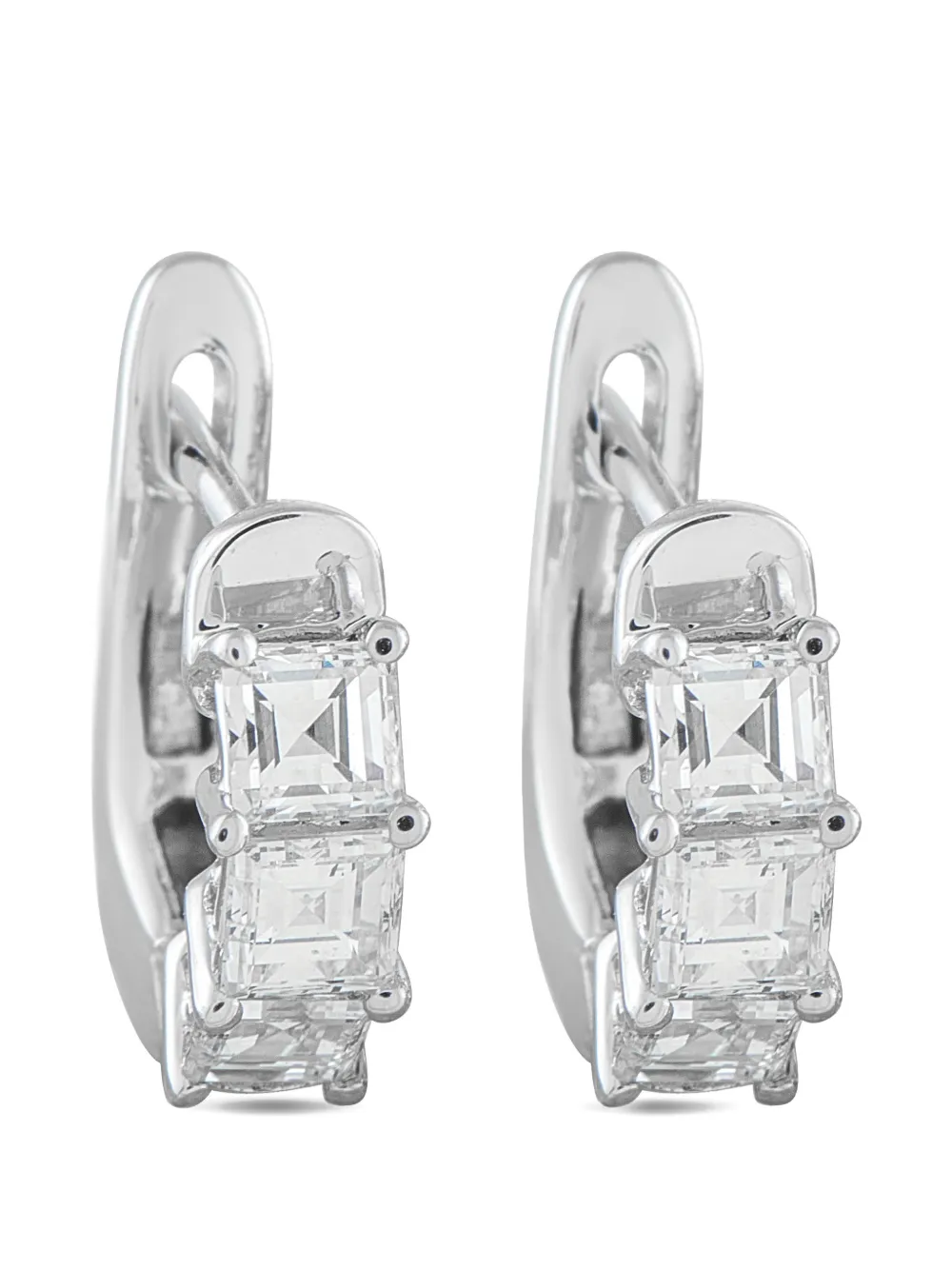 LB Exclusive diamond hoop earrings - Argento