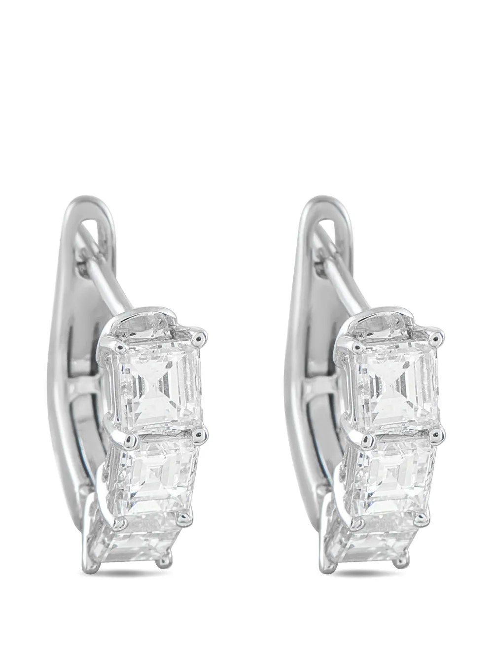 LB Exclusive diamond hoop earrings - Silber