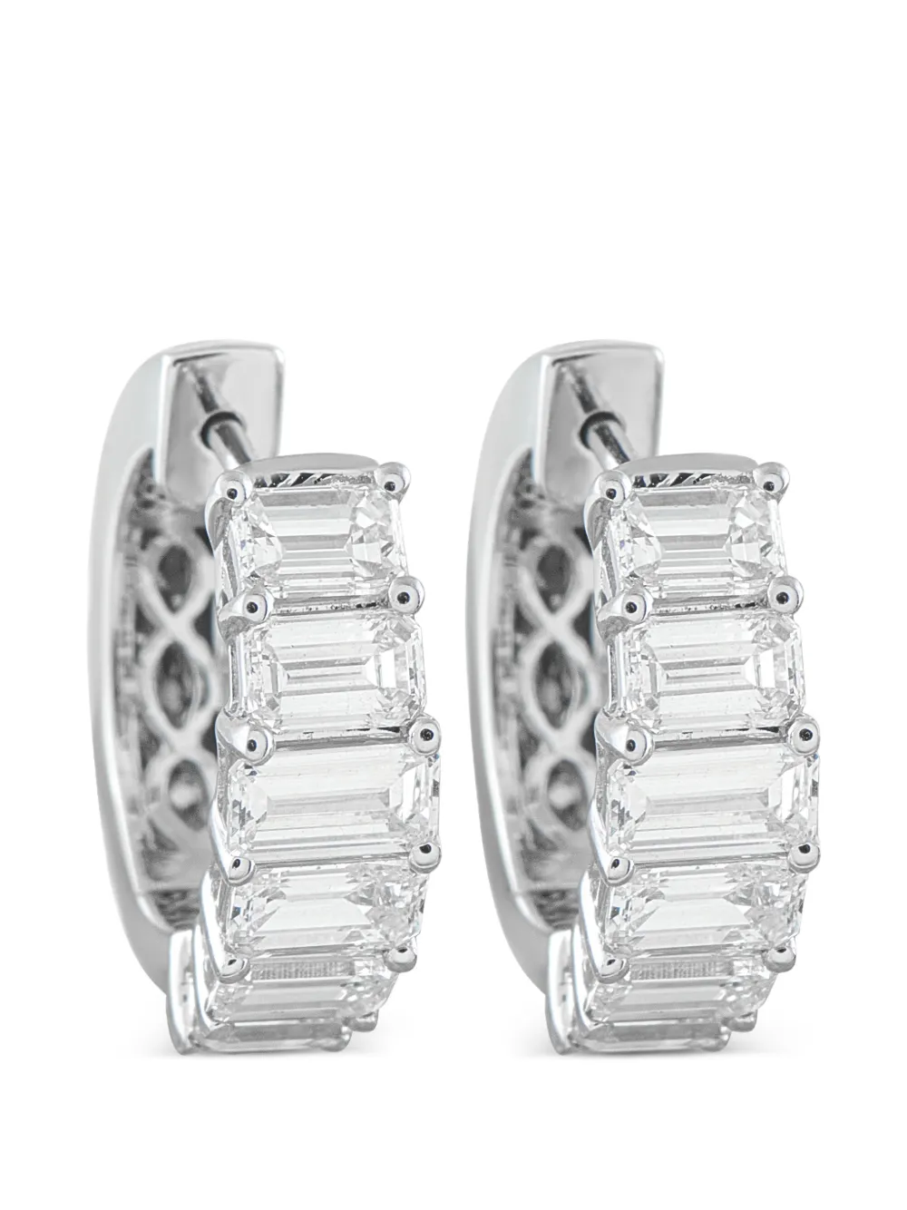 LB Exclusive diamond hoop earrings - Argento
