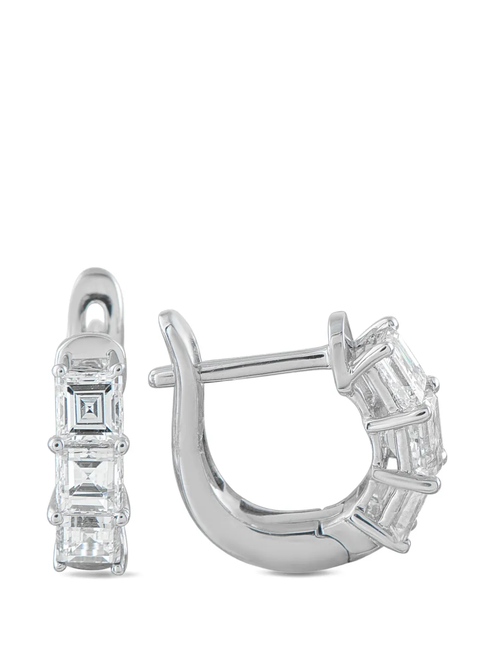 LB Exclusive diamond hoop earrings - Argento