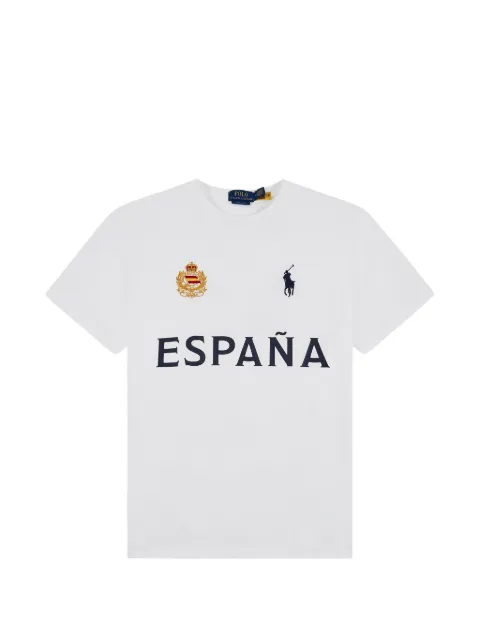 Polo Ralph Lauren logo-embroidered crest-patch T-shirt