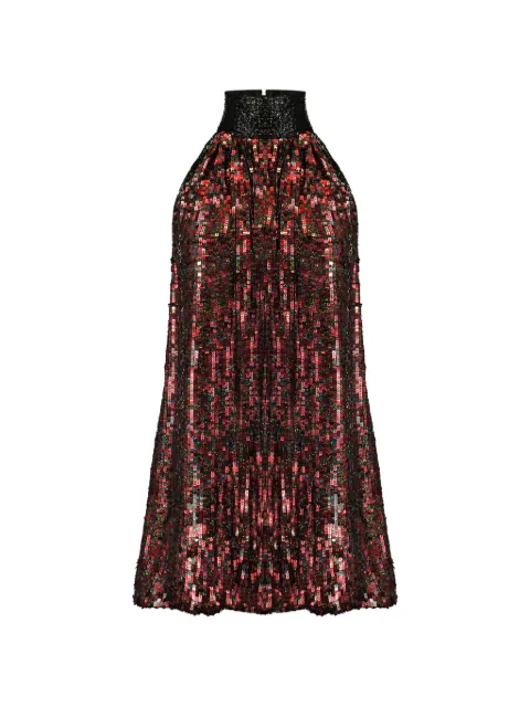 Ln’R Vestido curto frente única com paetês
