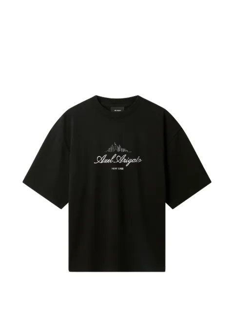 Axel Arigato logo-embroidered dropped-shoulder T-shirt