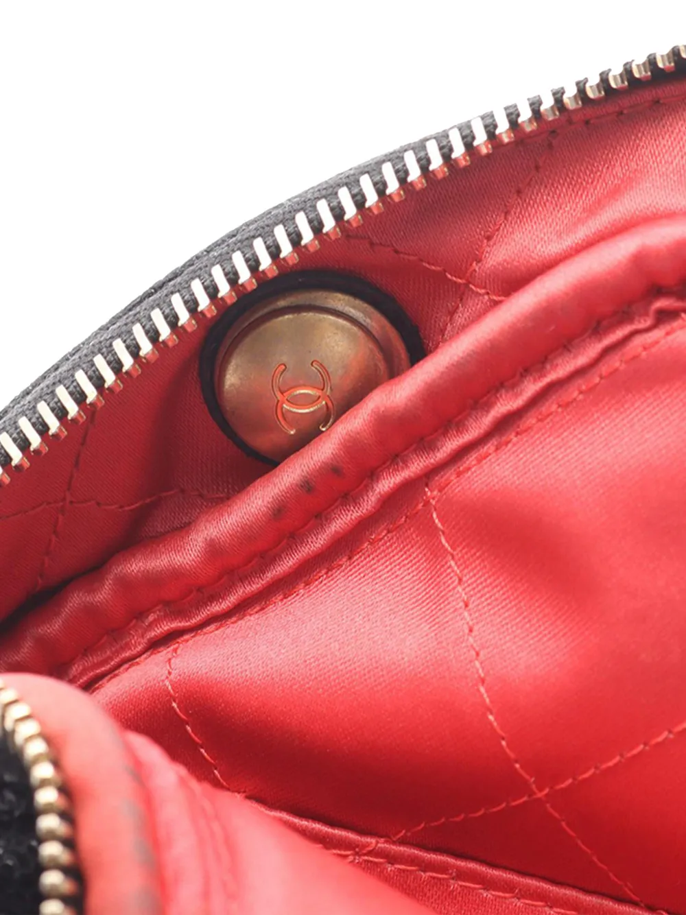  Chanel Pre-owned Bandolera Clutch With Chain A Rombos En Piel De Borrego Acolchado Con Logo Cc 2020 - Negro 