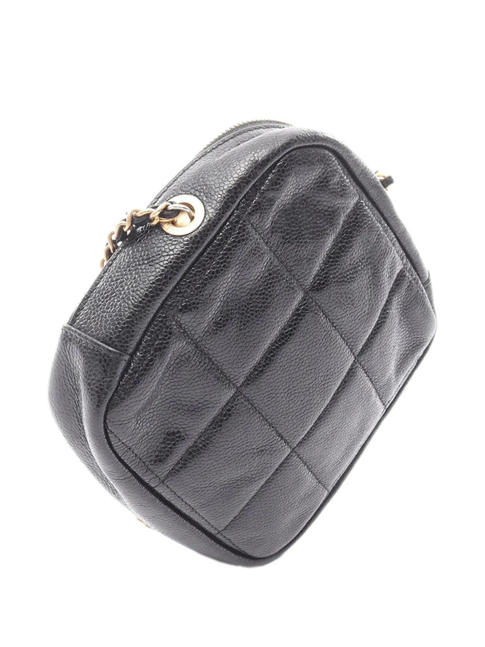  Chanel Pre-owned Bandolera Clutch With Chain A Rombos En Piel De Borrego Acolchado Con Logo Cc 2020 - Negro 