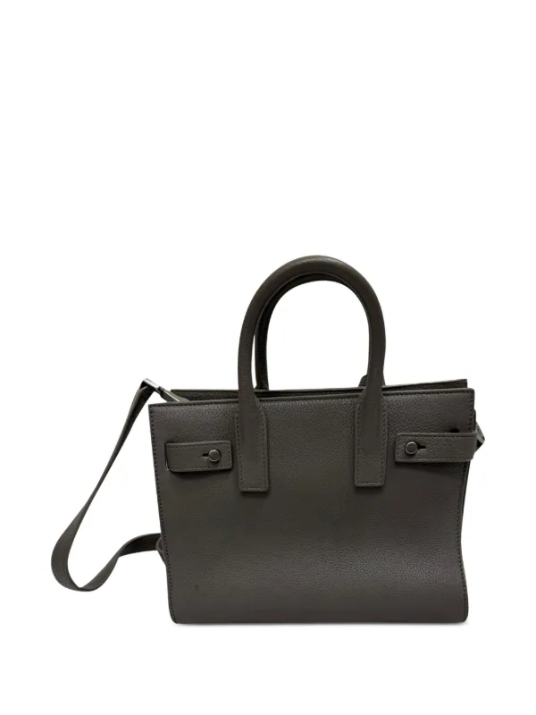 SAINT LAURENT サンローラン　サックドジュール　ナノ　グレー Saint Laurent Pre-Owned サック・ ド・ジュール ハンドバッグ ナノ