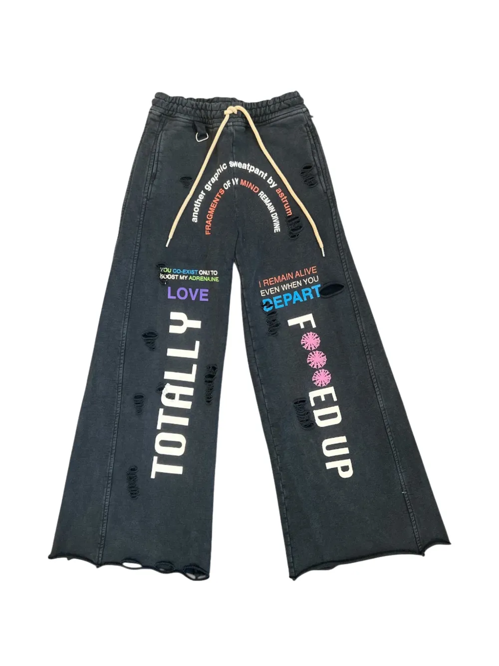 astrum distressed sweatpants - Nero