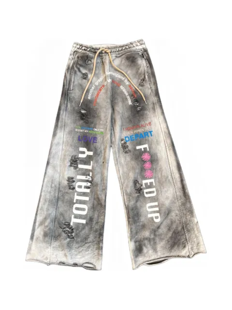 astrum graphic-print track pants