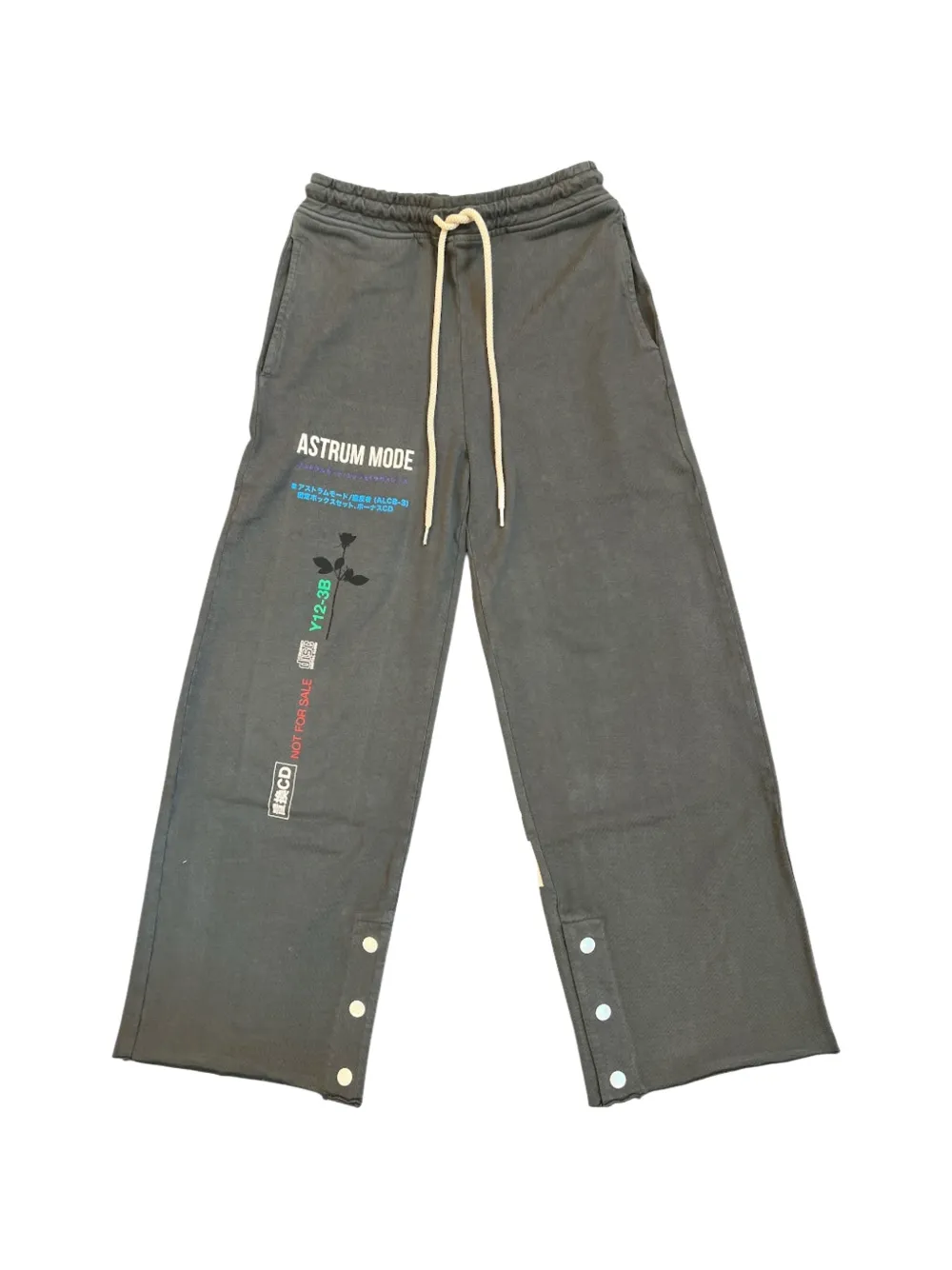 astrum Silence printed sweatpants - Grigio