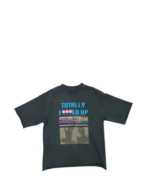 astrum TFU graphic-print raw-cut T-shirt