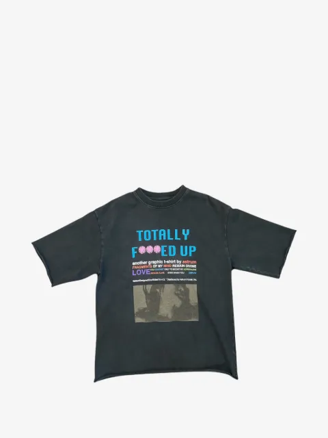 astrum TFU graphic-print raw-cut T-shirt
