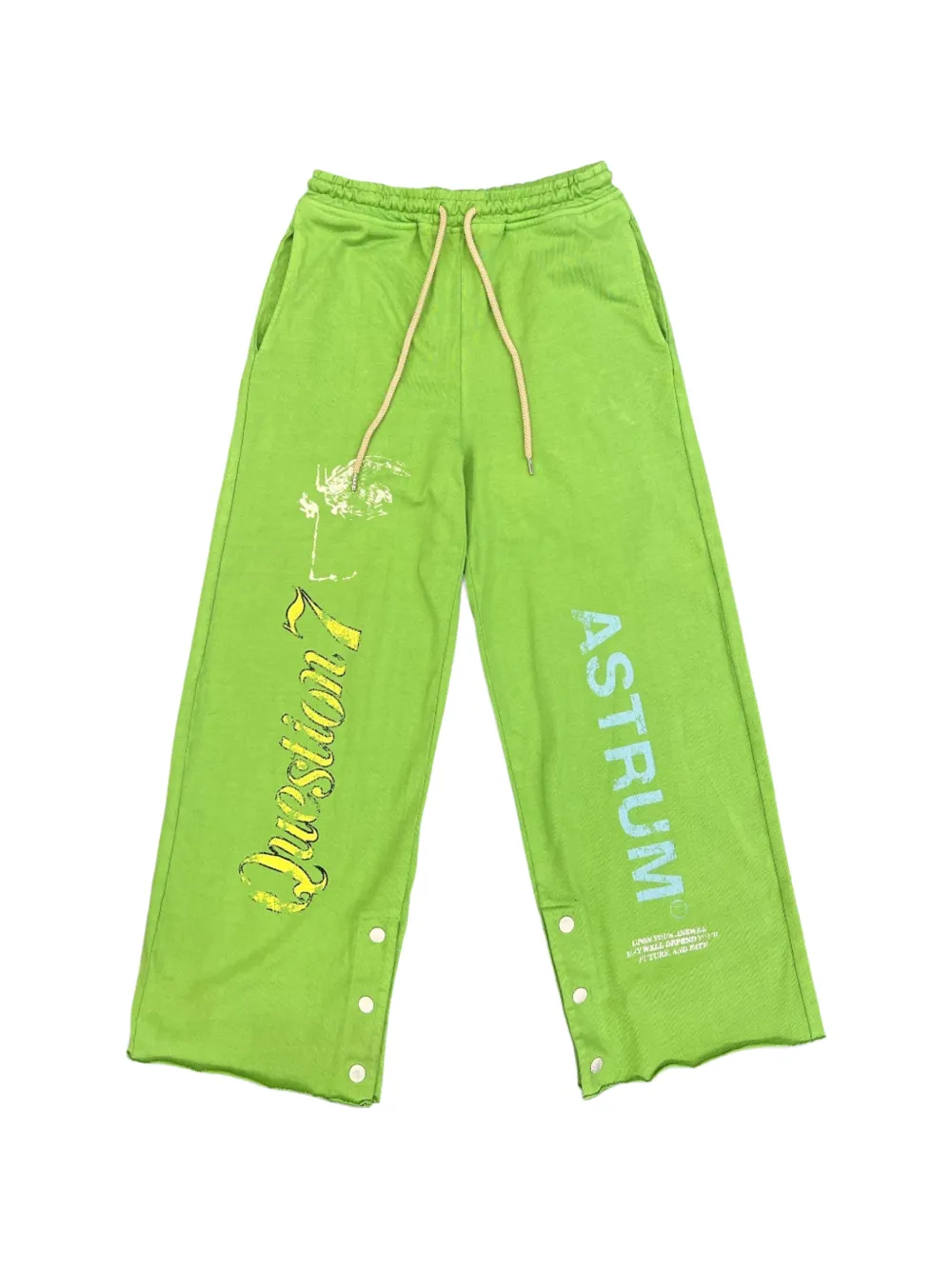 astrum Question 7 press-stud sweatpants - Verde