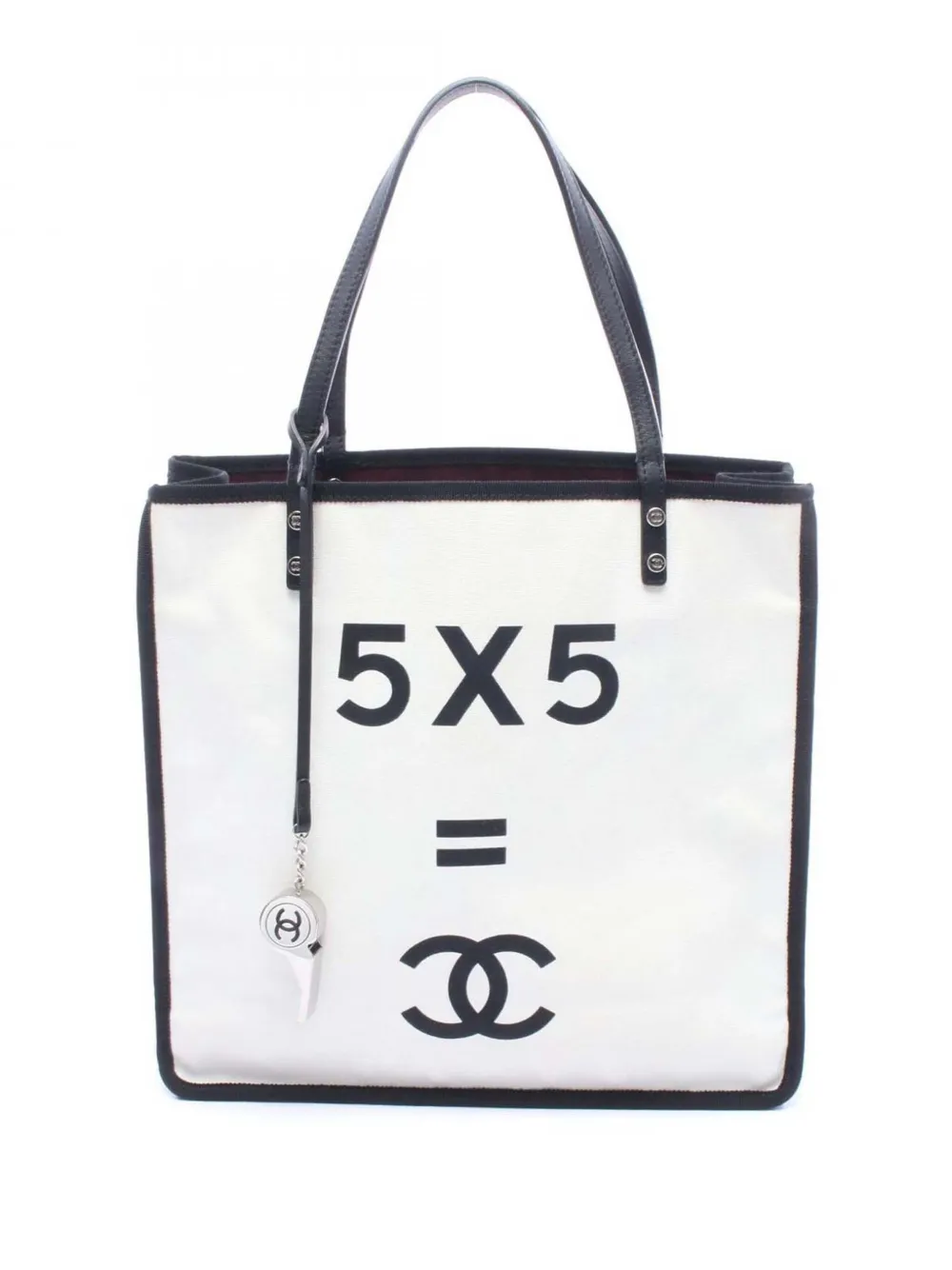 CHANEL Pre-Owned 2014-2015 Small Canvas Lets Demonstrate tote bag - Weiß