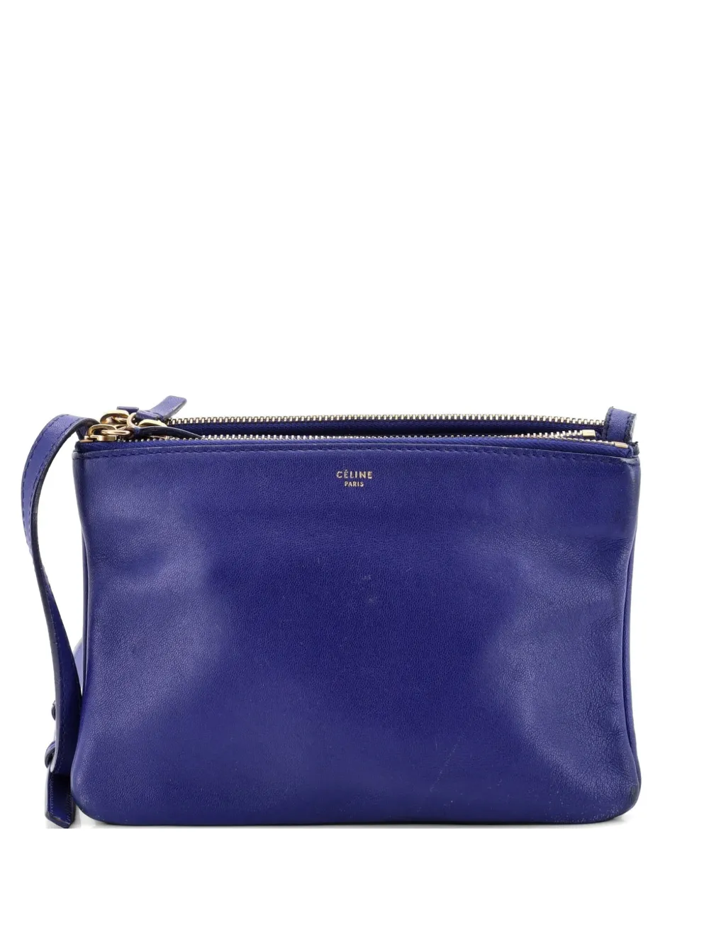 Celine Pre-Owned Trio Leather Small crossbody bag - Blu