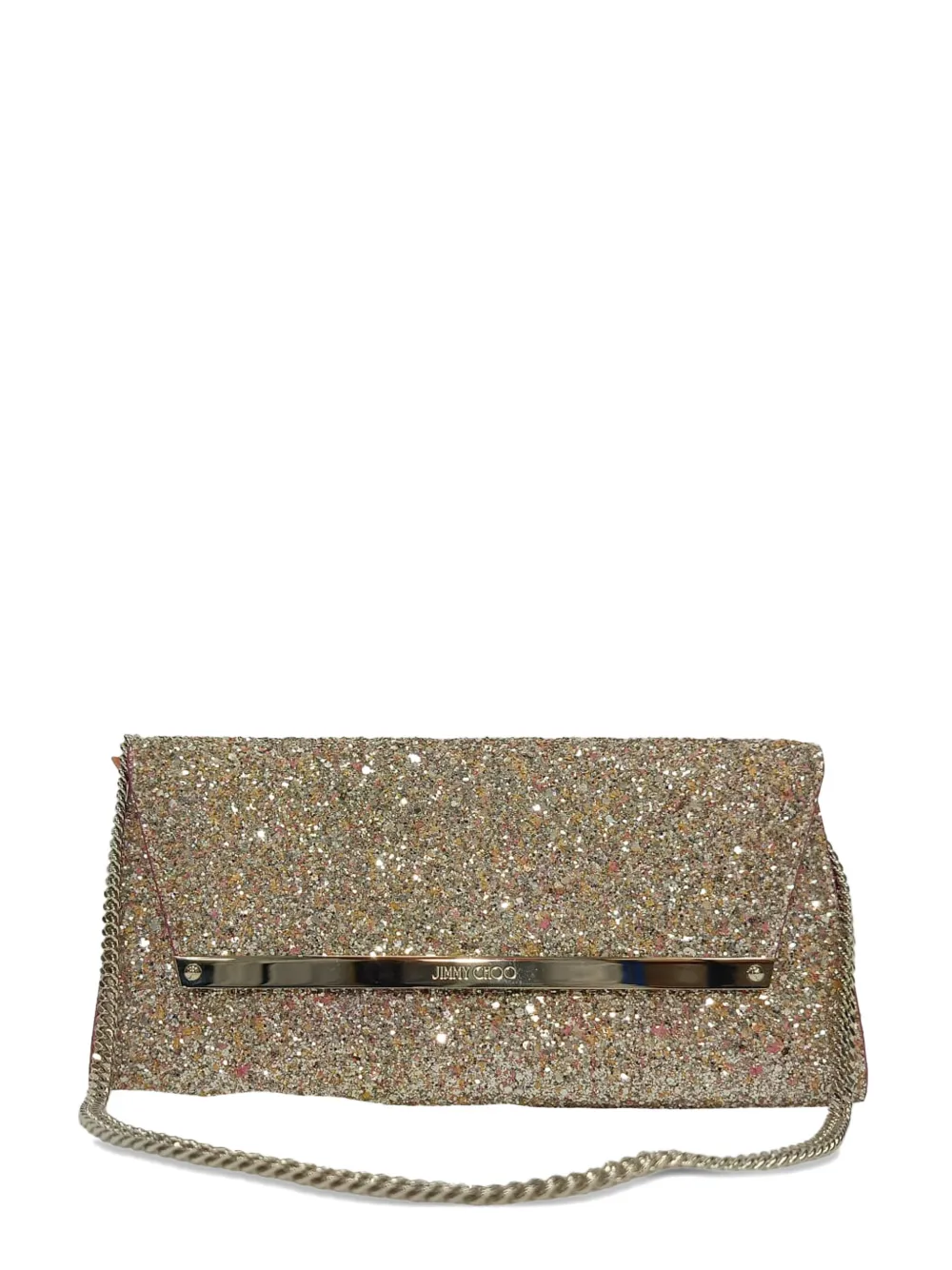 Jimmy Choo Pre-Owned 2020 Margot chain clutch bag - Argento