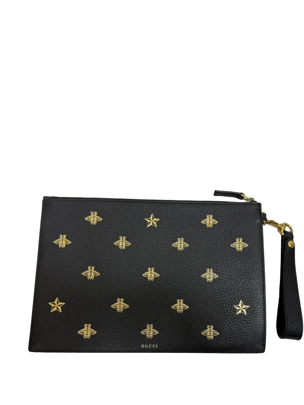 Gucci Pre-Owned Bee Star pouch - Nero