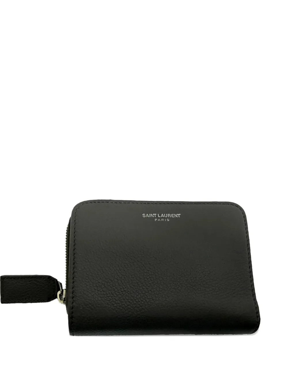 Saint Laurent Pre-Owned Grained Rive Gauche wallet - Nero