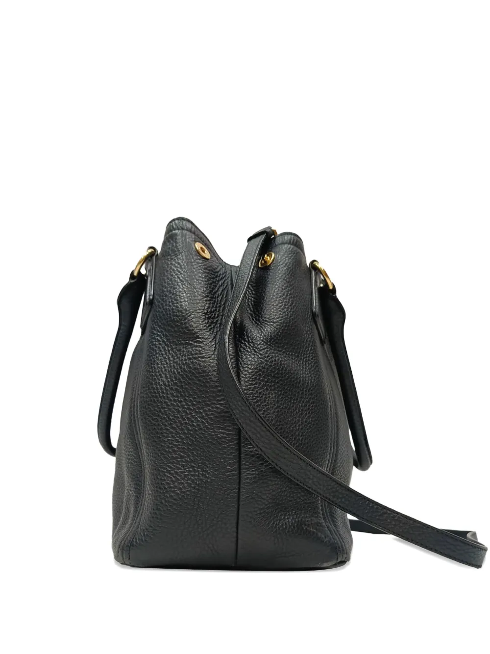 Prada Pre-Owned Vitello Daino grained tote bag - Nero