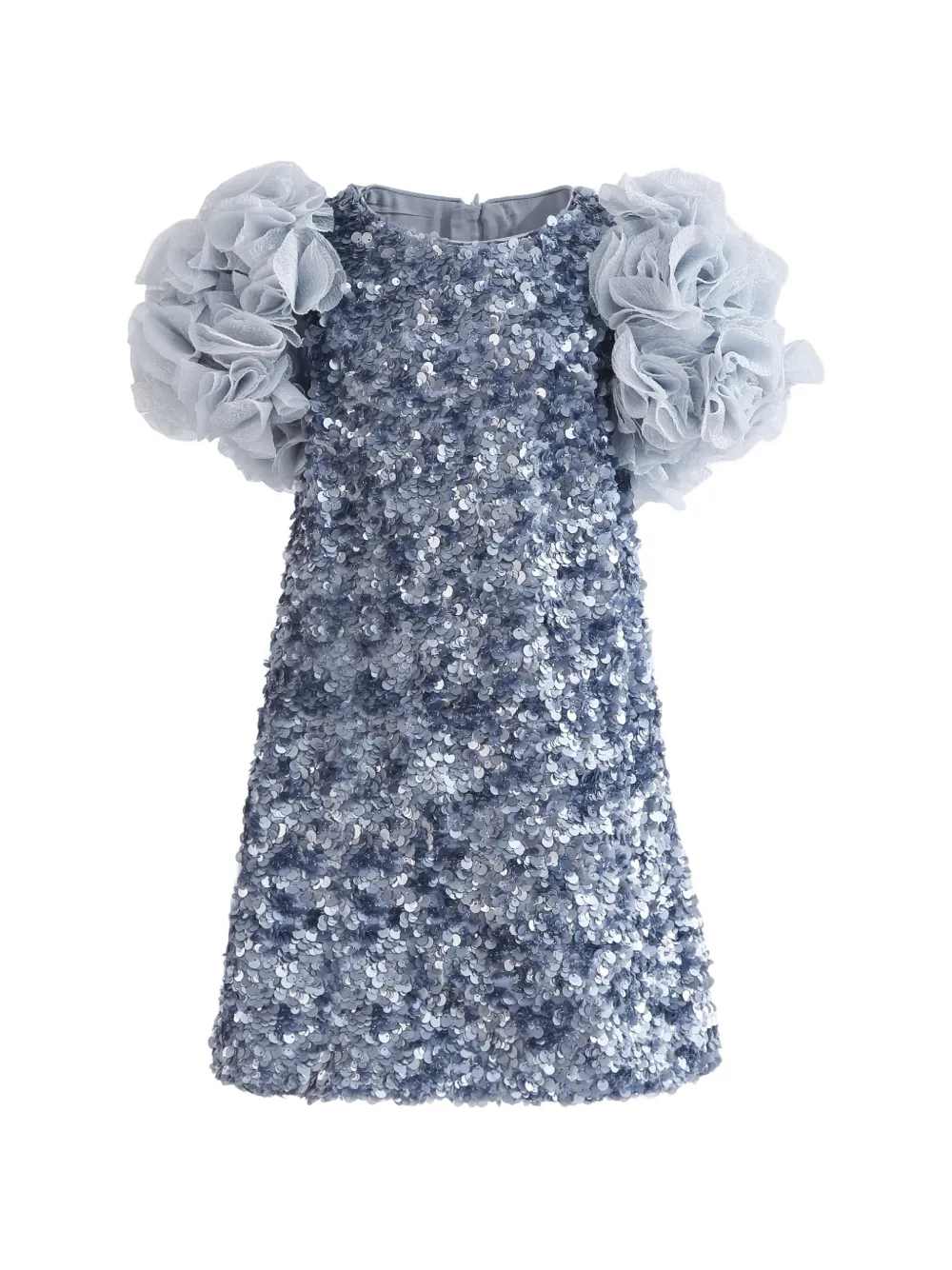 Tulleen Seliora sequin-embellished ruffled dress - Blu