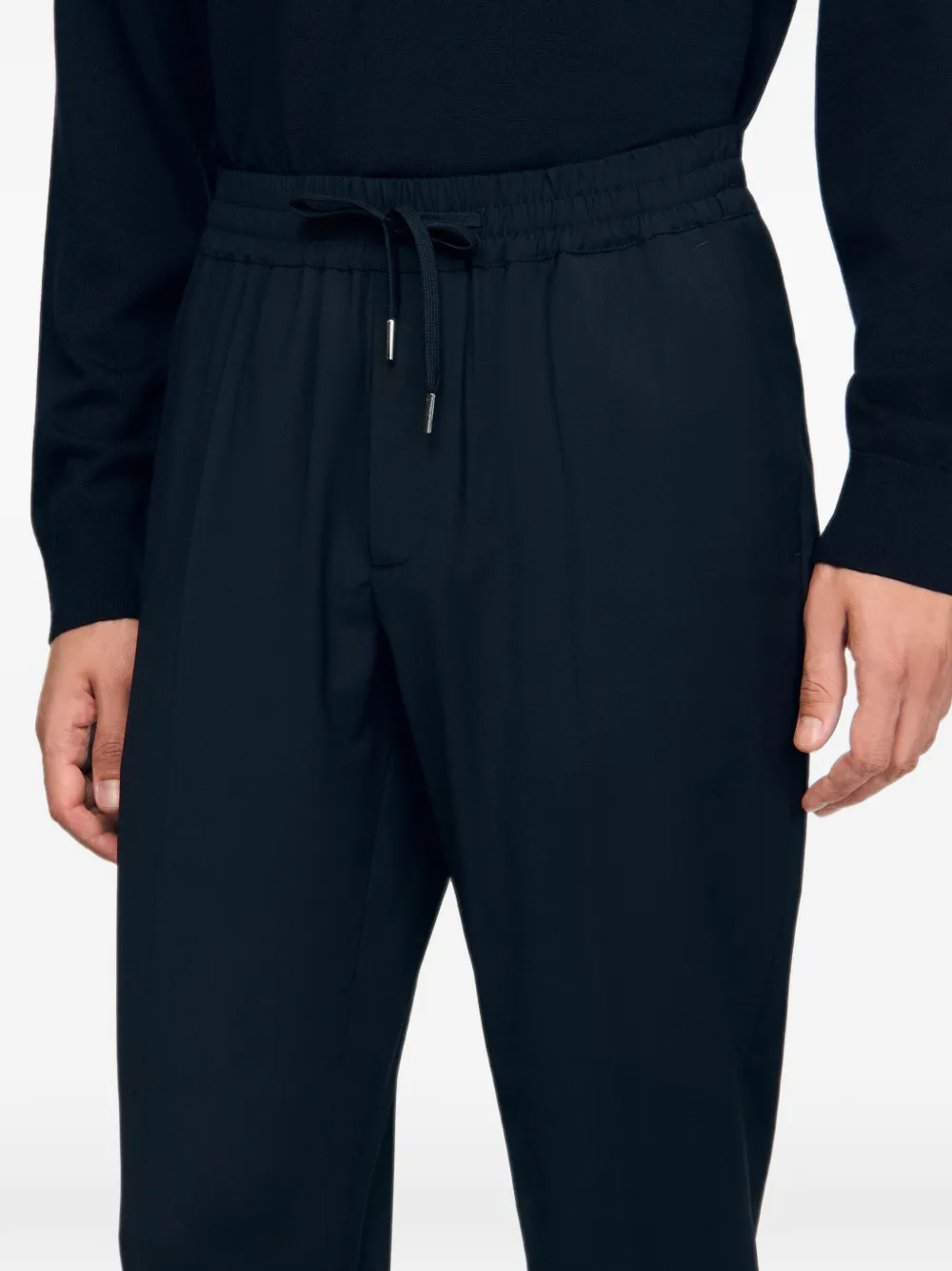 SANDRO Broek met elastisch trekkoord Blauw