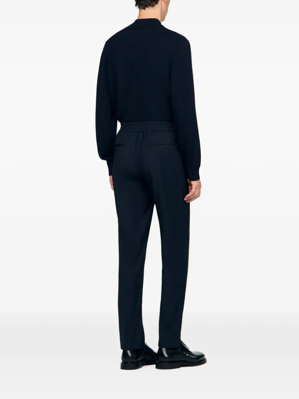 SANDRO Broek met elastisch trekkoord Blauw