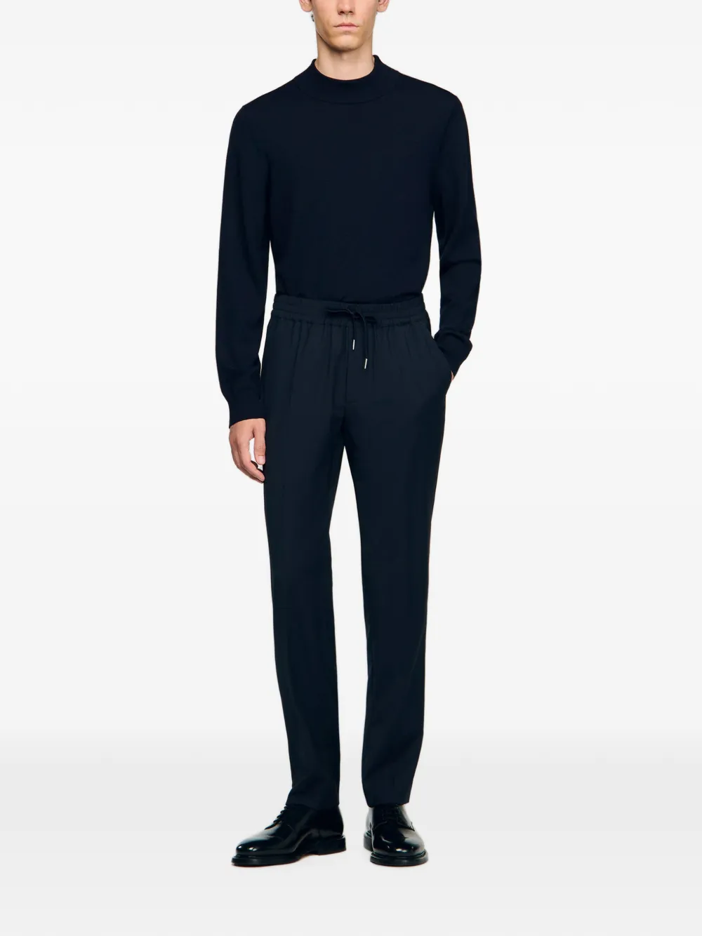 SANDRO Broek met elastisch trekkoord Blauw