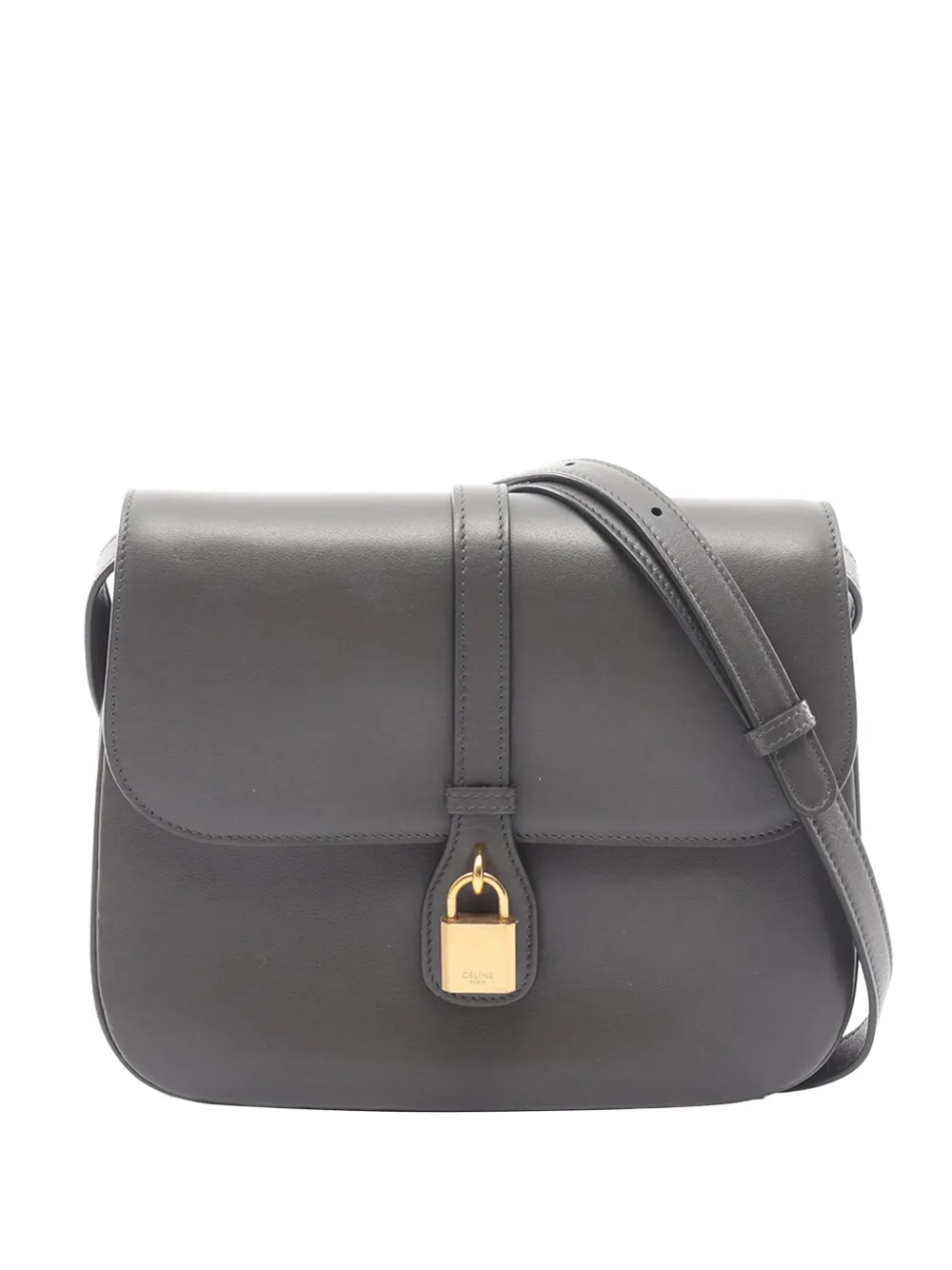 Celine Pre-Owned 2010-2026 Medium Leather Tabou shoulder bag - Grigio