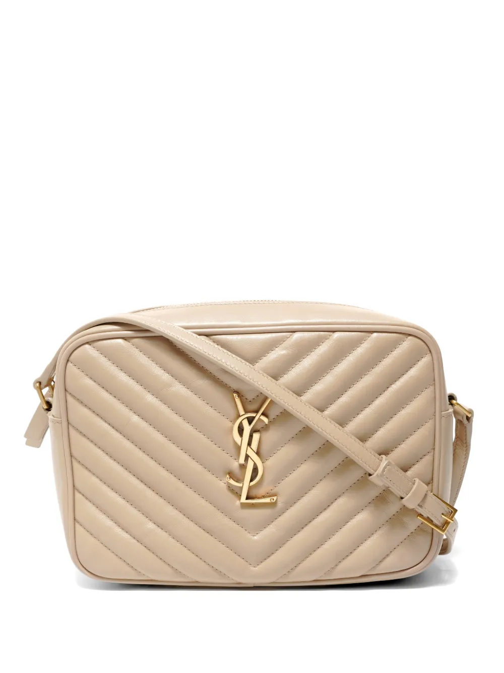 Saint Laurent Pre-Owned Lou quilted camera bag - Neutrals