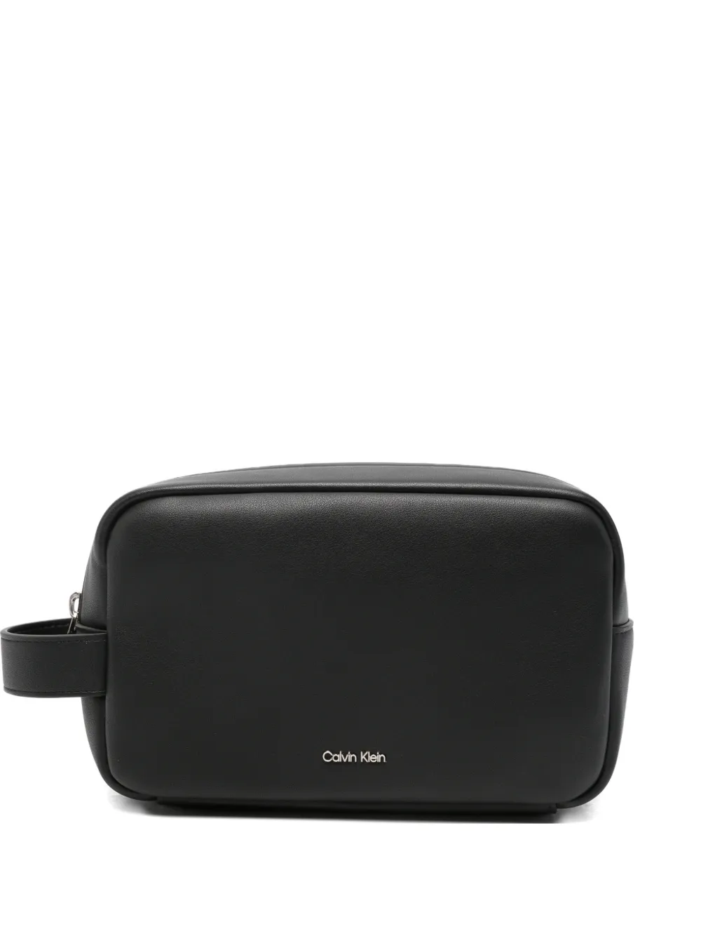 Calvin Klein logo-print wash bag - Schwarz