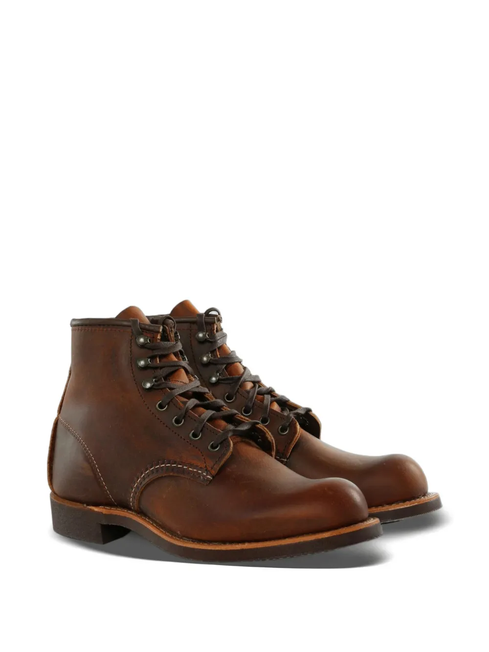 Red Wing Shoes Blacksmith leren veterlaarzen Bruin