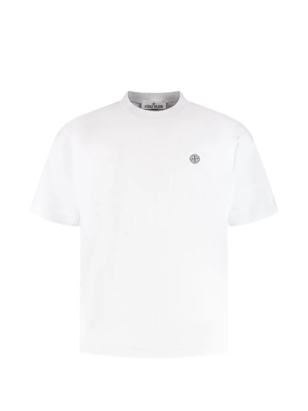 Stone Island logo-patch T-shirt - Weiß