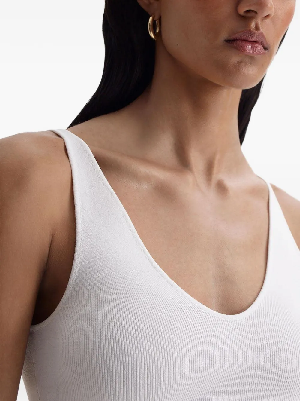  Scanlan Theodore Top Con Cuello En V - Blanco 