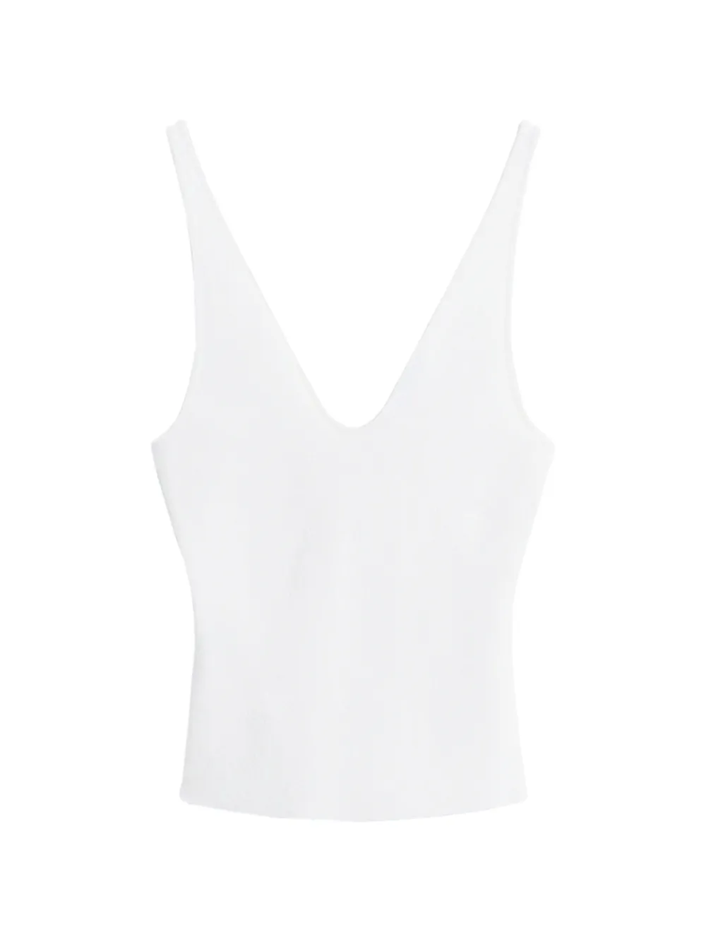 Scanlan Theodore ribbed-knit V-neck tank top - Bianco