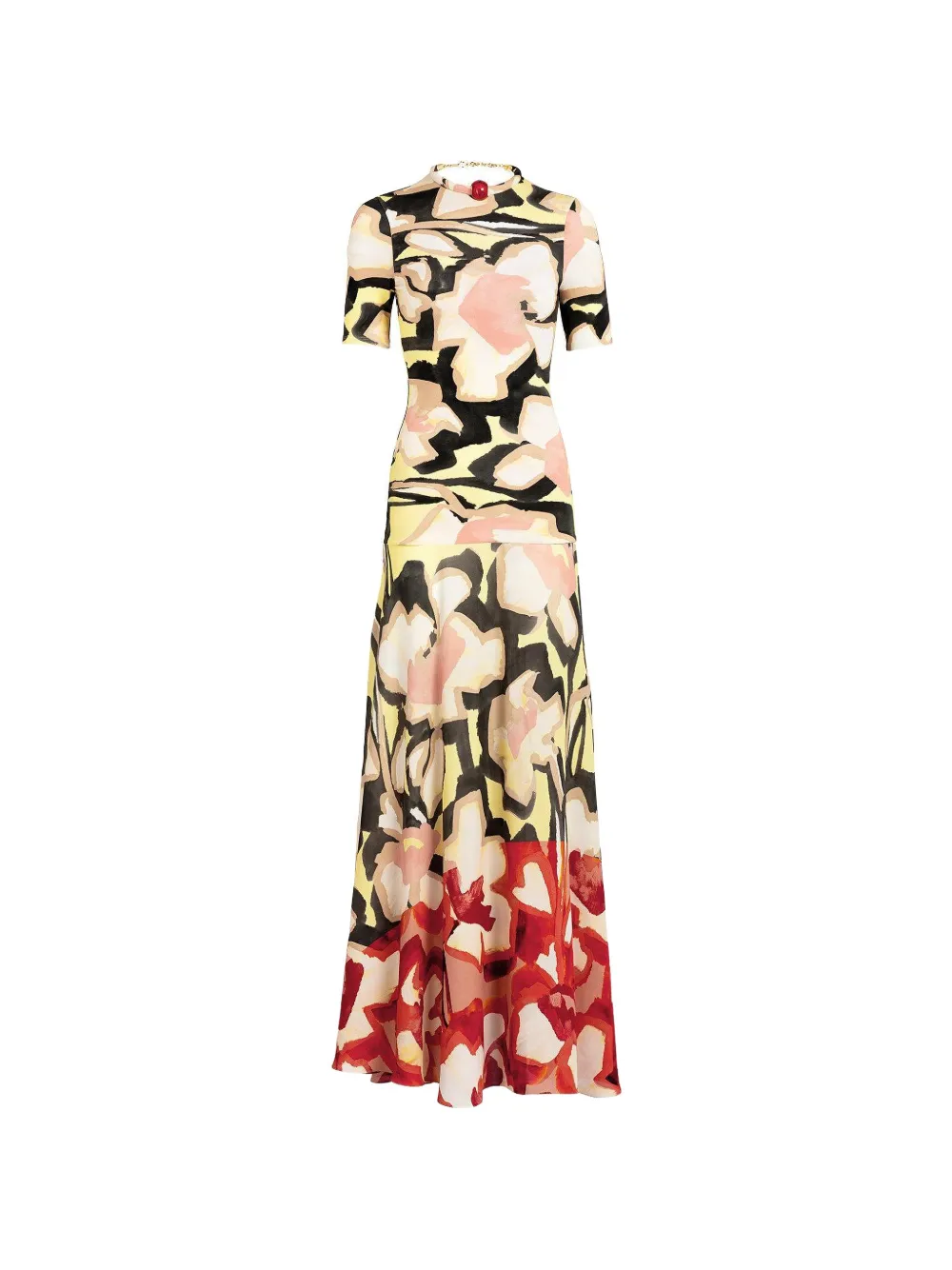 Silvia Tcherassi Beca floral-print maxi dress - Neutrals