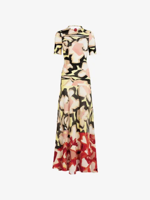 Silvia Tcherassi robe longue Beca à fleurs