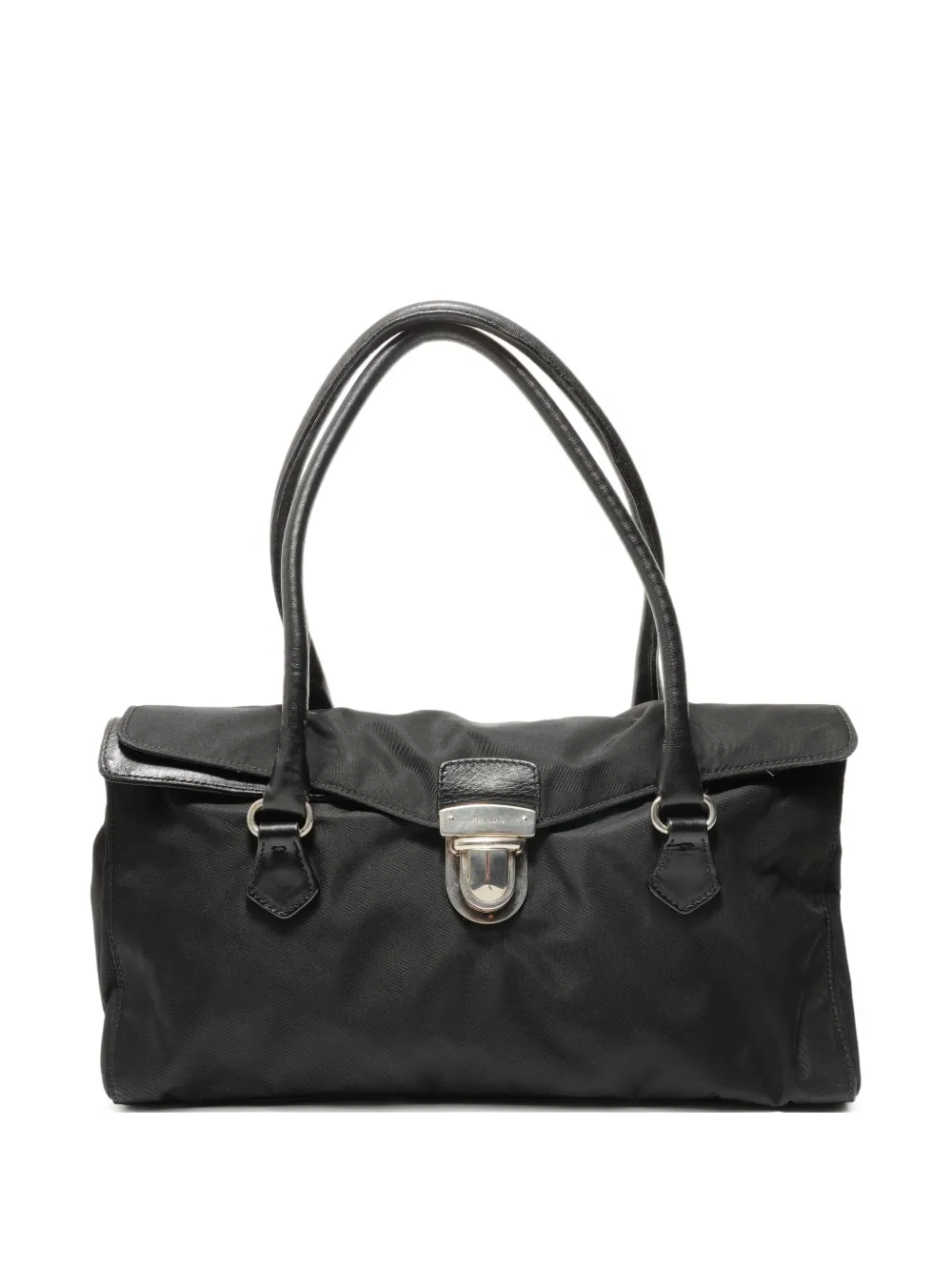 Prada Pre-Owned 1995-2010 Triangle Logo shoulder bag - Nero