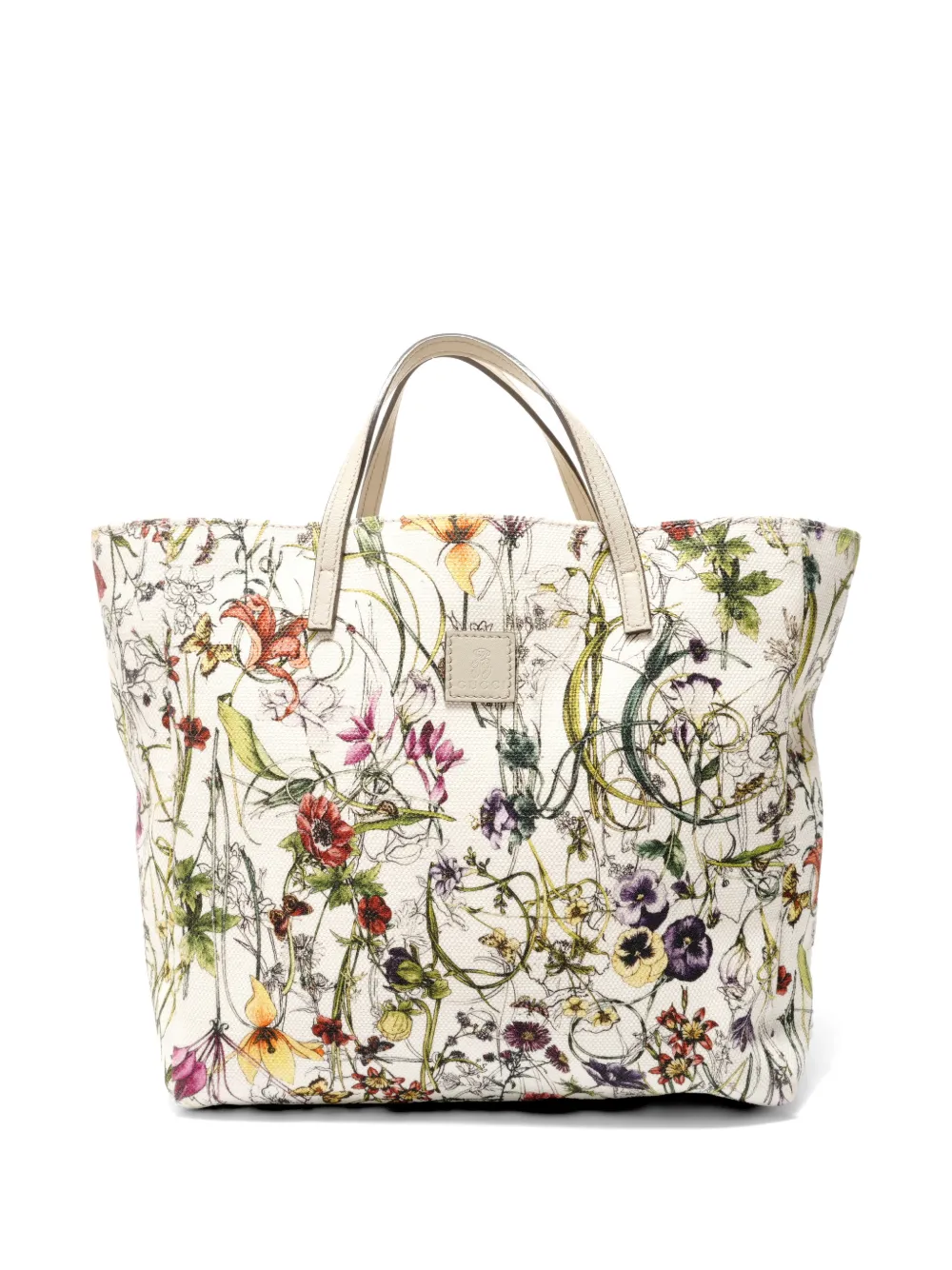 Gucci Pre-Owned 2000-2010s floral canvas handbag - Toni neutri