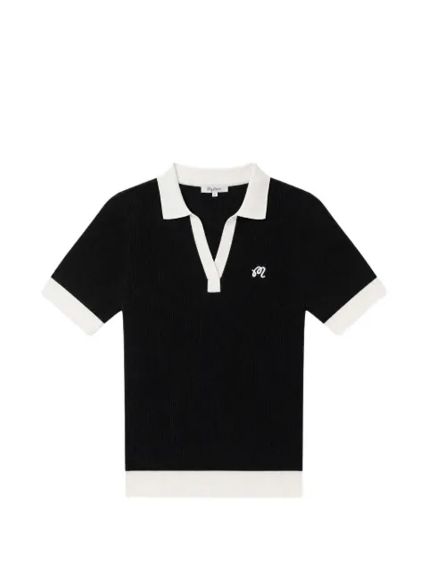 Malbon Golf Melany ribbed-knit short-sleeve T-shirt