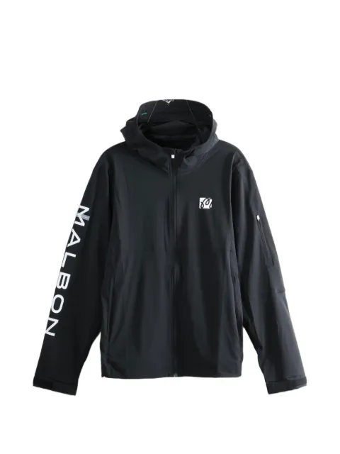 Malbon Golf logo-print hooded jacket