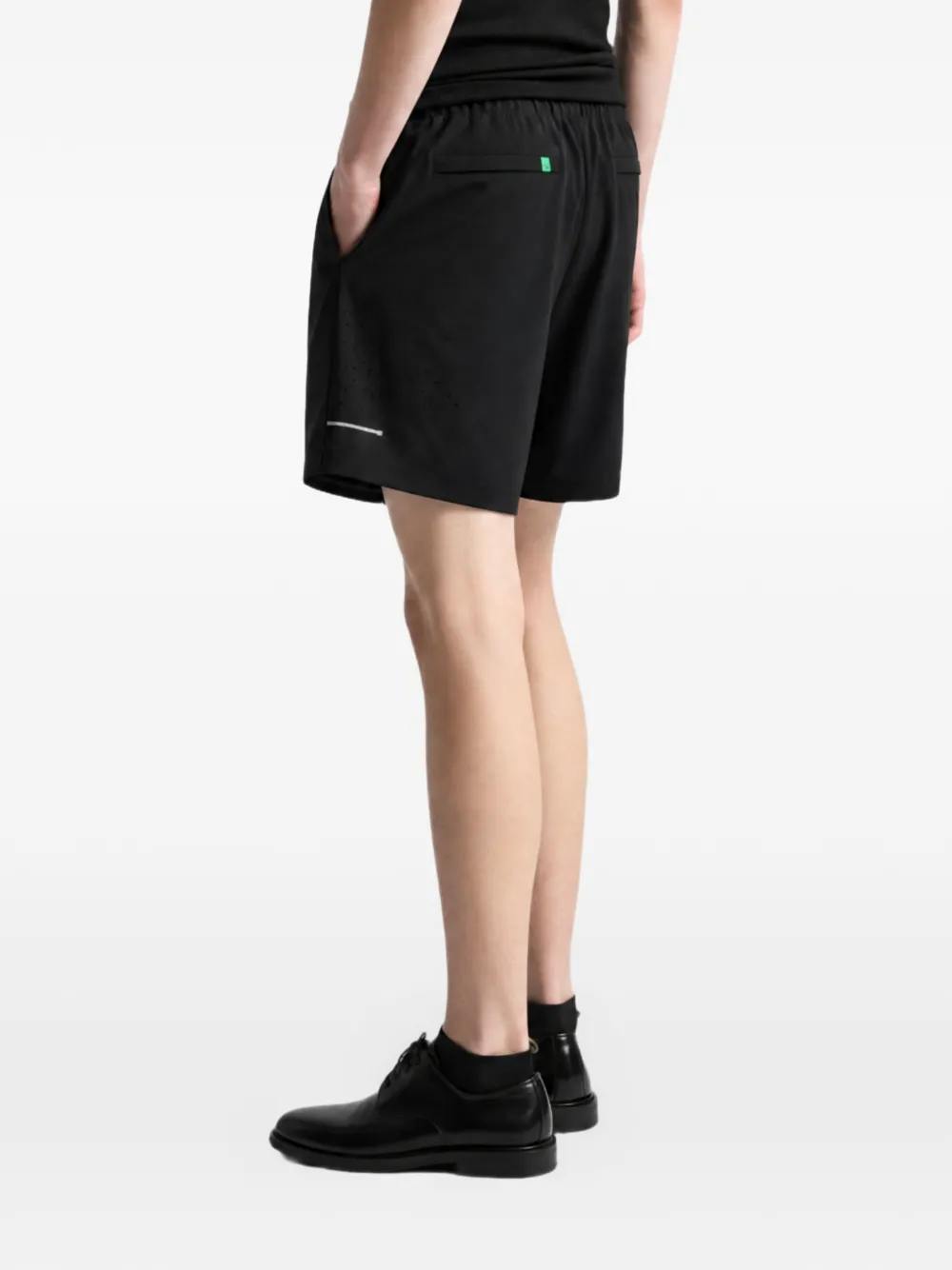 Malbon Golf Shorts met logoprint Zwart