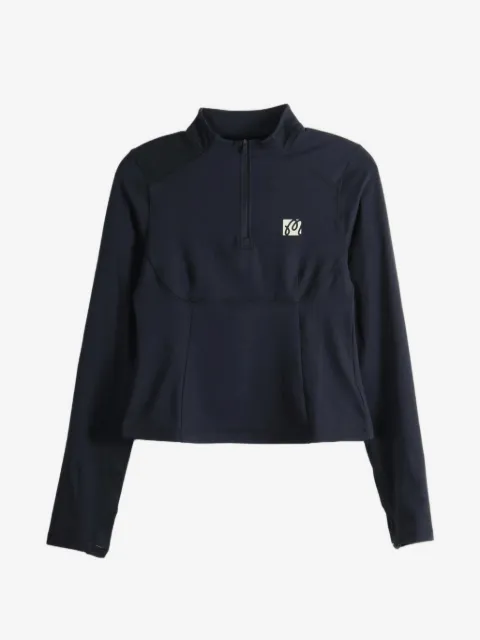 Malbon Golf Dani cut-out half-zip top