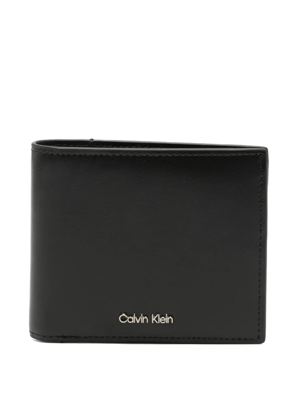 Calvin Klein logo-plaque bi-fold wallet - Nero